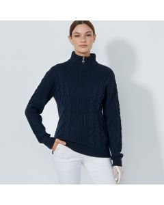Daily Sports Cable Long Sleeve Pullover lined - dame