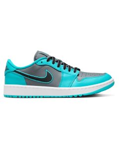 Nike Air Jordan 1 Low G - Grå/Turkis