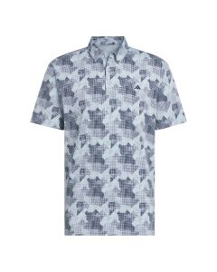 Adidas Go-To print polo - Blå/Navy